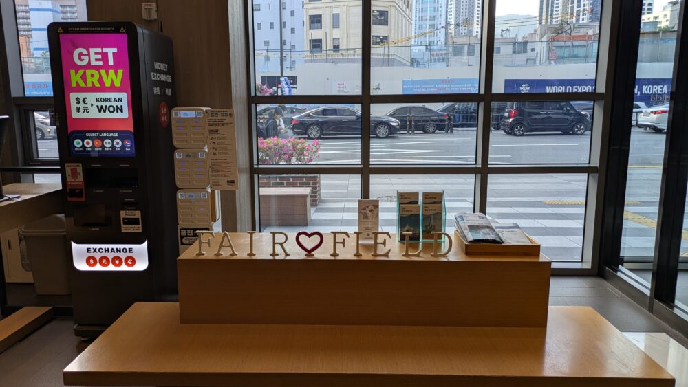 フェアフィールドバイマリオット釜山の為替
