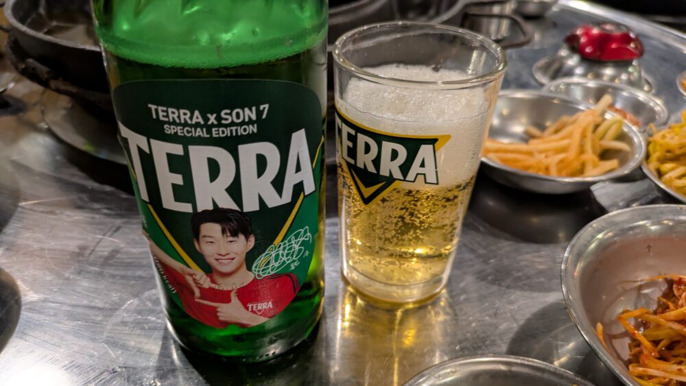 海雲台のオバンジャンのビール