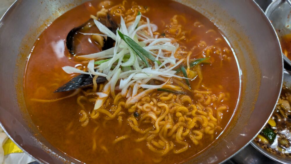 海雲台のオバンジャンのチャンポンラーメン