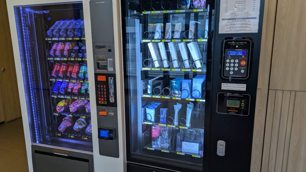 フェアフィールドバイマリオット釜山の自動販売機