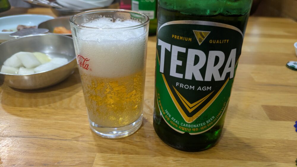 南浦参鶏湯のビール