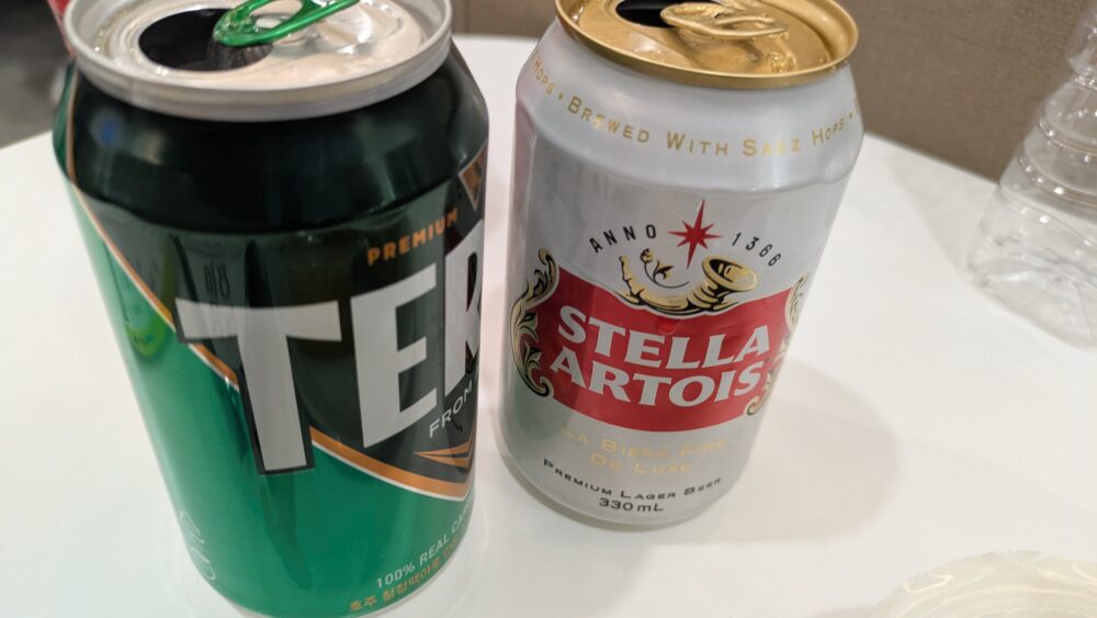 KOREAN Loungeの缶ビール