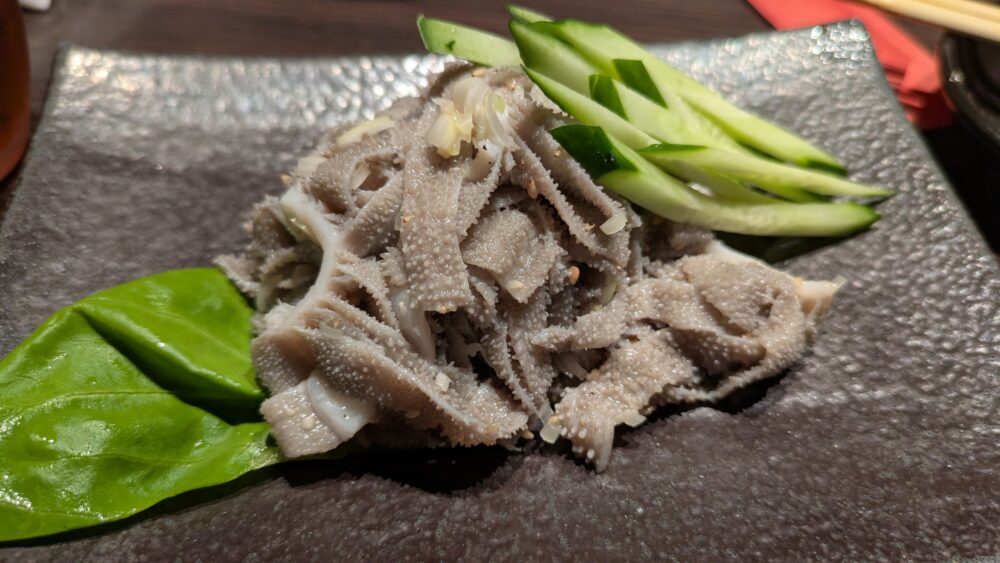 味楽亭のセンマイ刺し