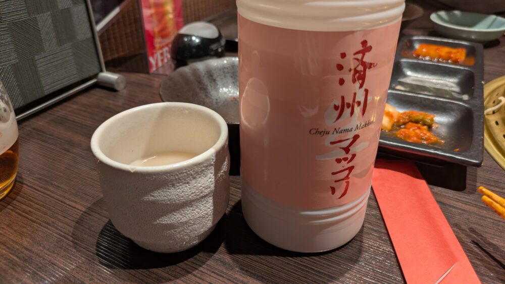 味楽亭のマッコリ