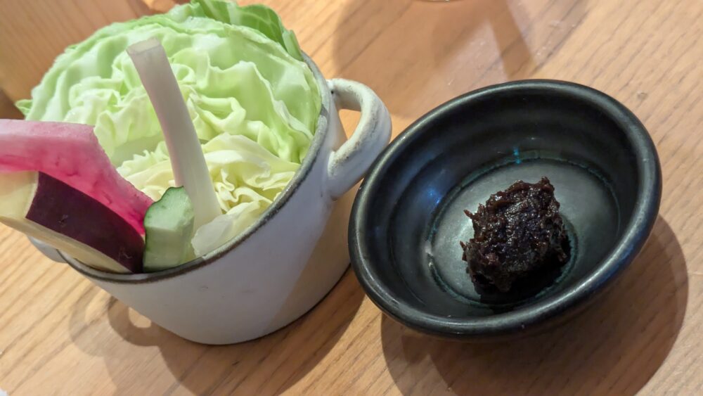 串揚げ青田風の野菜お替り