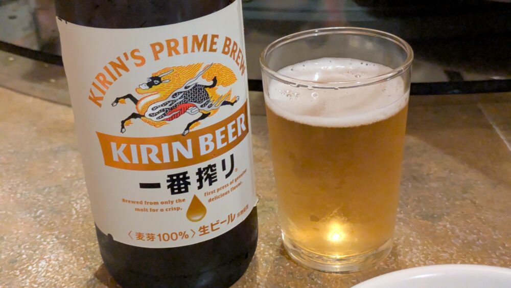 東海飯店大門本店のビール
