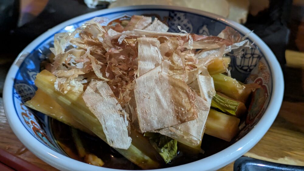 魚バカ一代新橋店のセロリのポン酢漬け