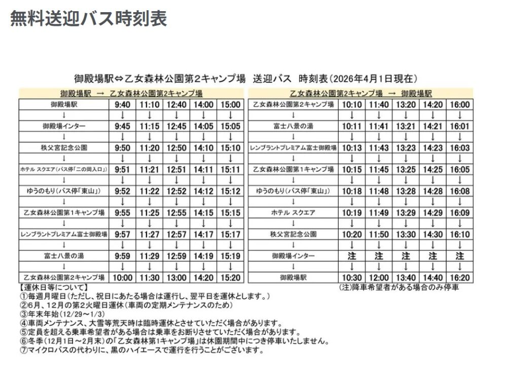 GSKバス時刻表
