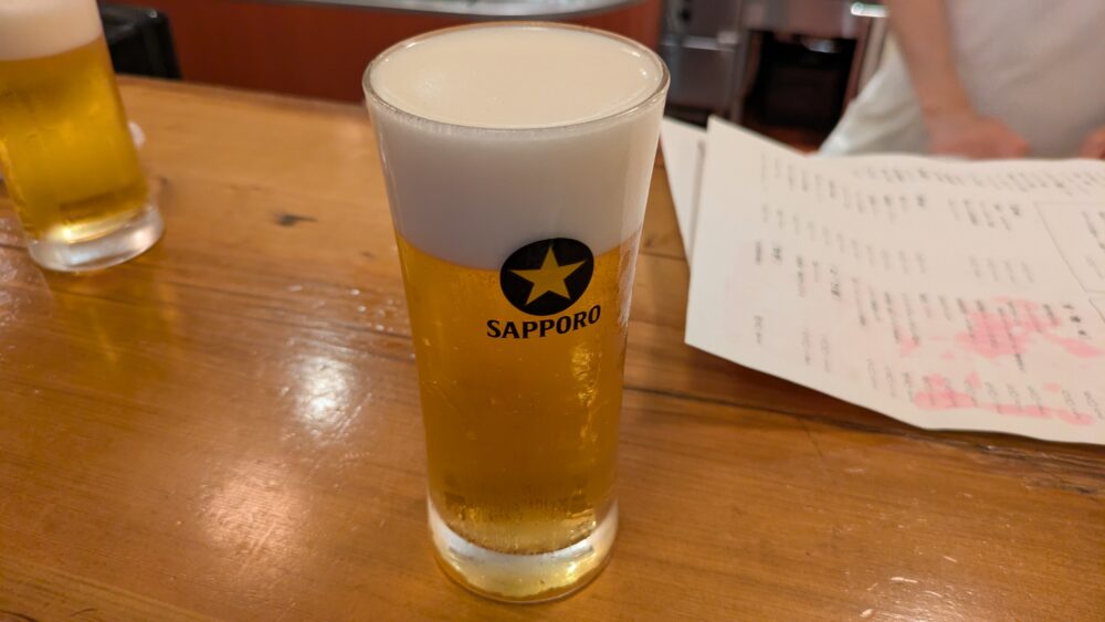 三角のビール