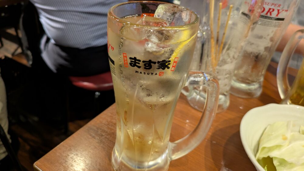 ます家芝大門店のハイボール