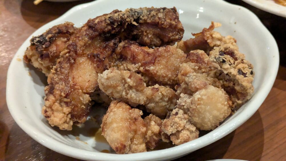 ます家芝大門店の鶏のから揚げガーリック