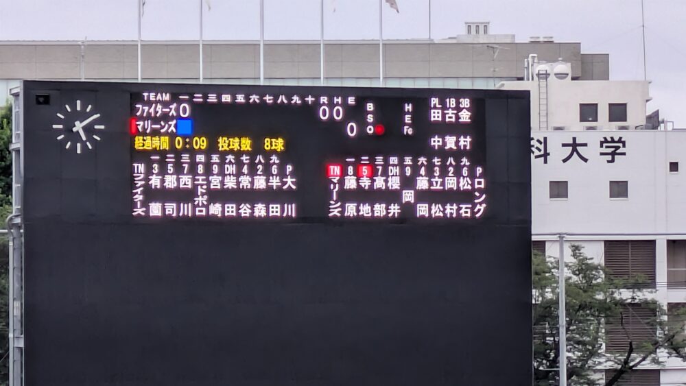 国府台スタジアムバックスクリーン