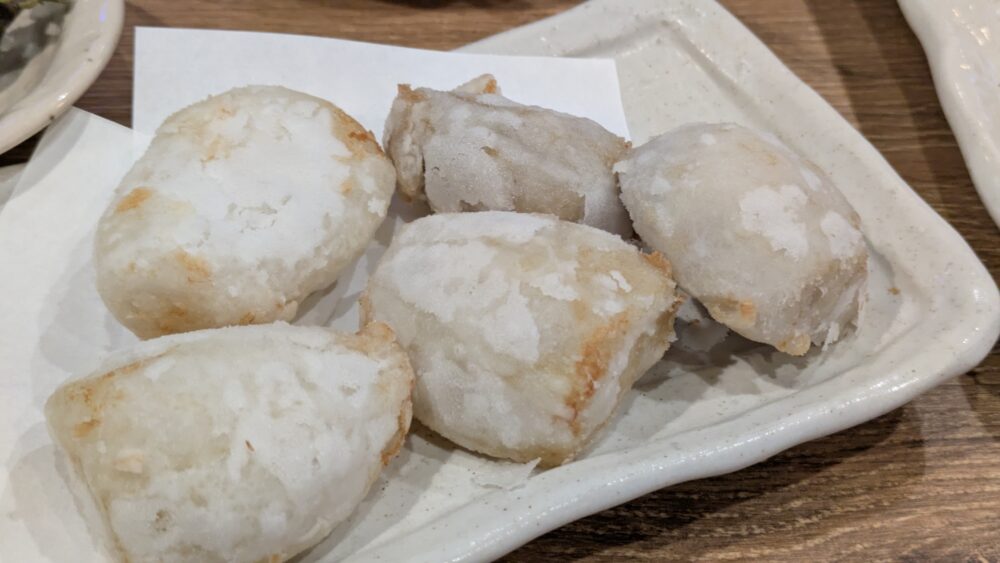 日本橋漁港快海のサトイモのから揚げ