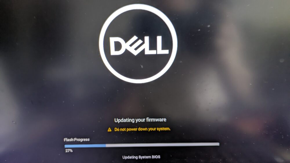 DELLのバイオスアップデート
