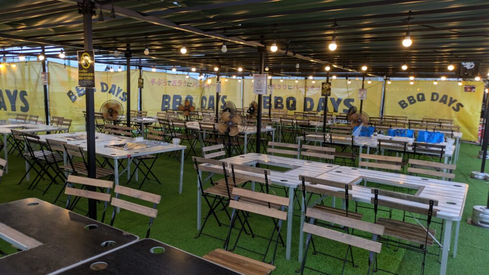 BBQDAYS市川コルトンプラザのテーブル席