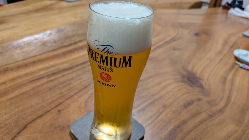 基別邸古楽庵のビール