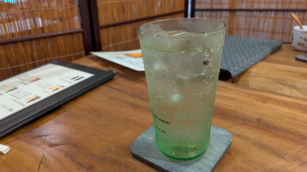 基別邸古楽庵のイチローズモルトハイボール