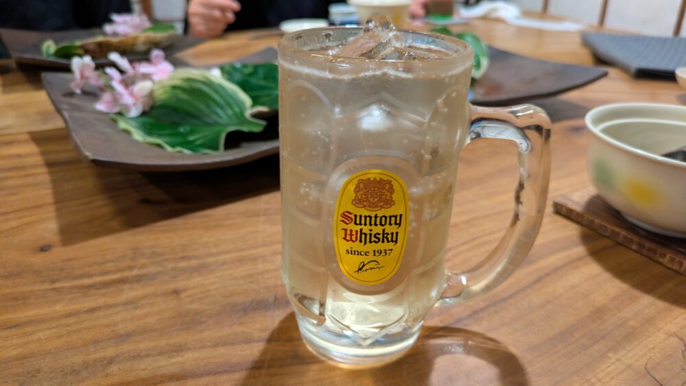 基別邸古楽庵の各ハイボール