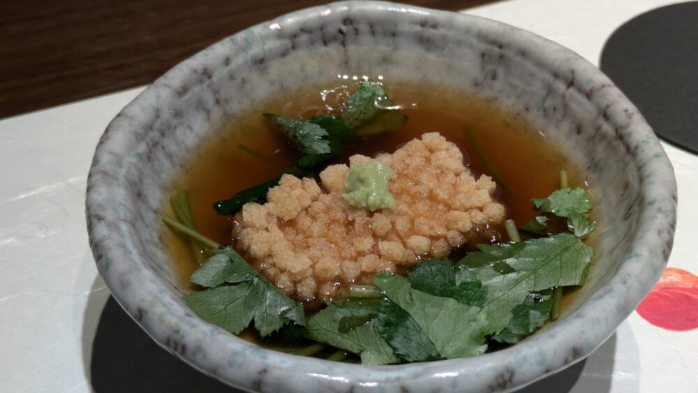 目利きのたか志のごま豆腐のあられ揚げ