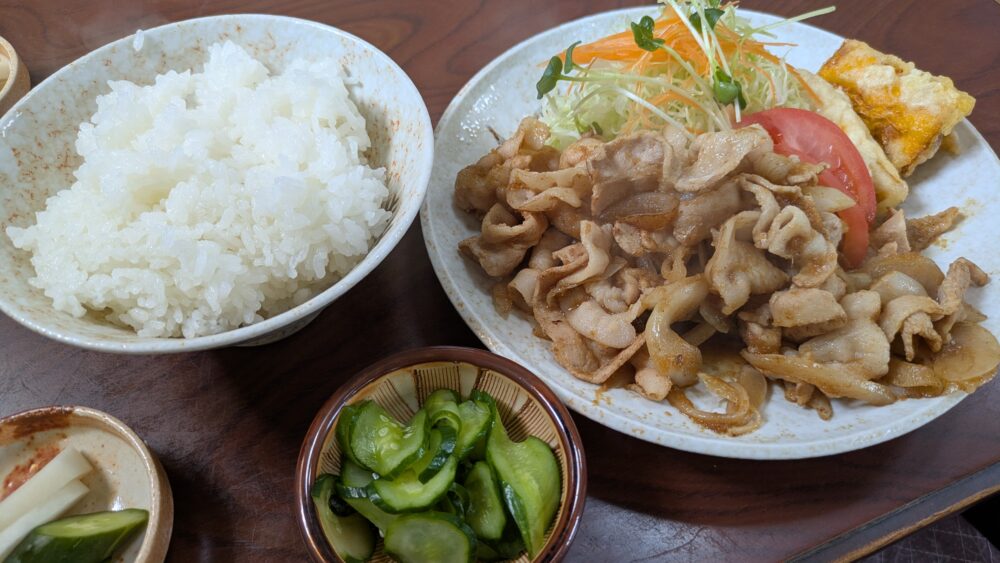 有明のしょうが焼き