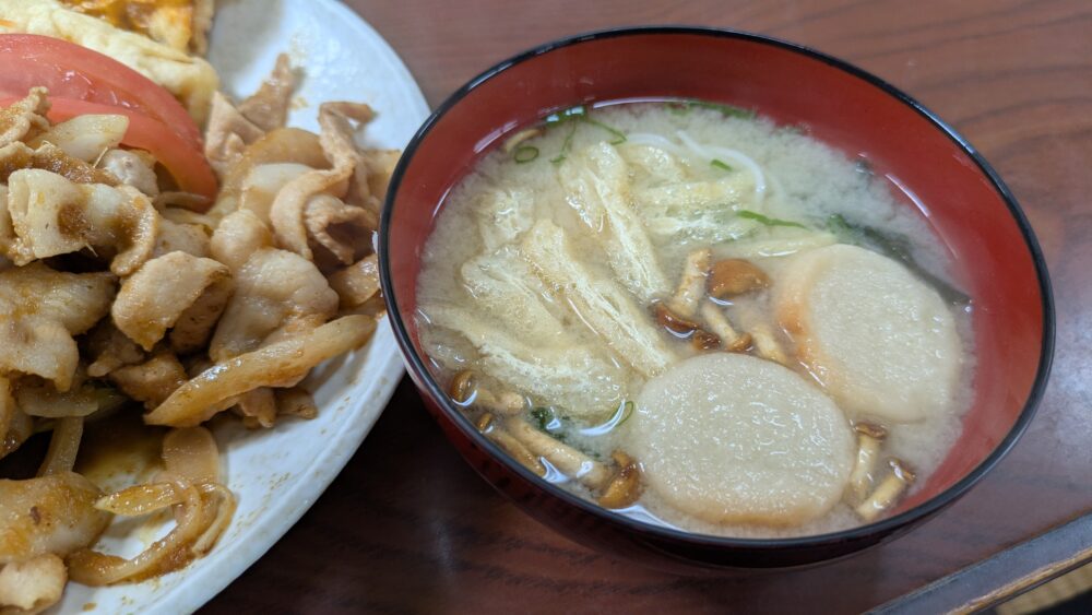 有明の味噌汁