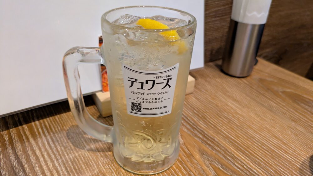 韓国料理ホンデポチャのハイボール