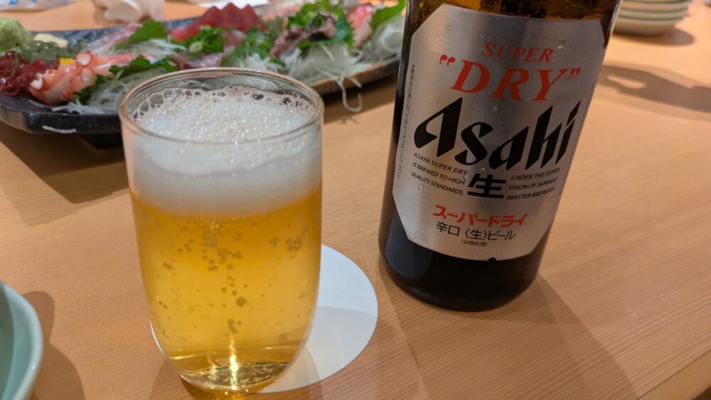 庄や目黒408店のビール