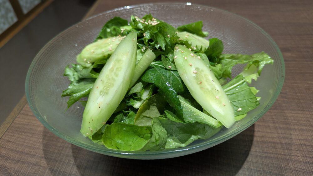 大将軍の3種の葉野菜の大将軍サラダ