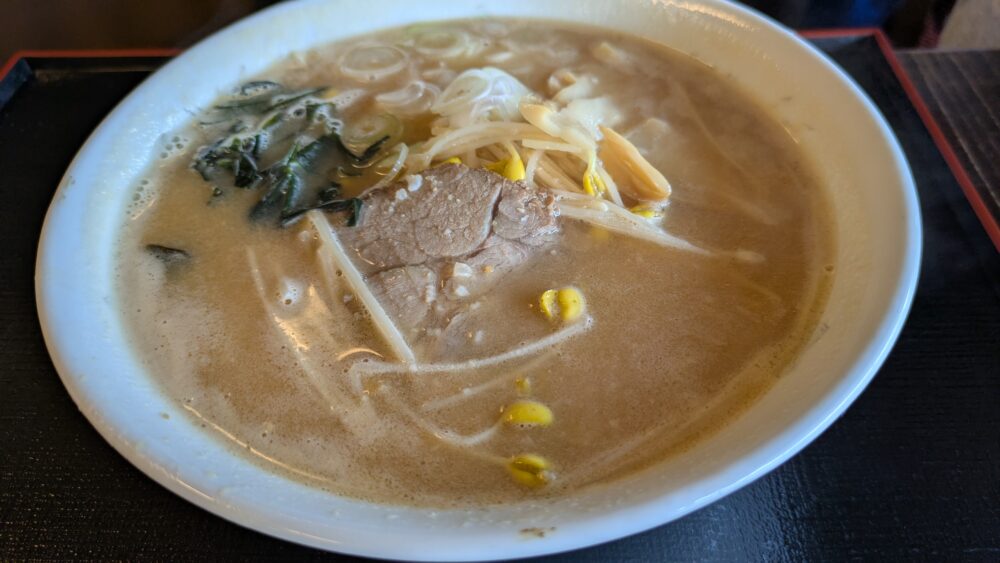 お食事処花りんごの特製甘酒味噌ラーメン