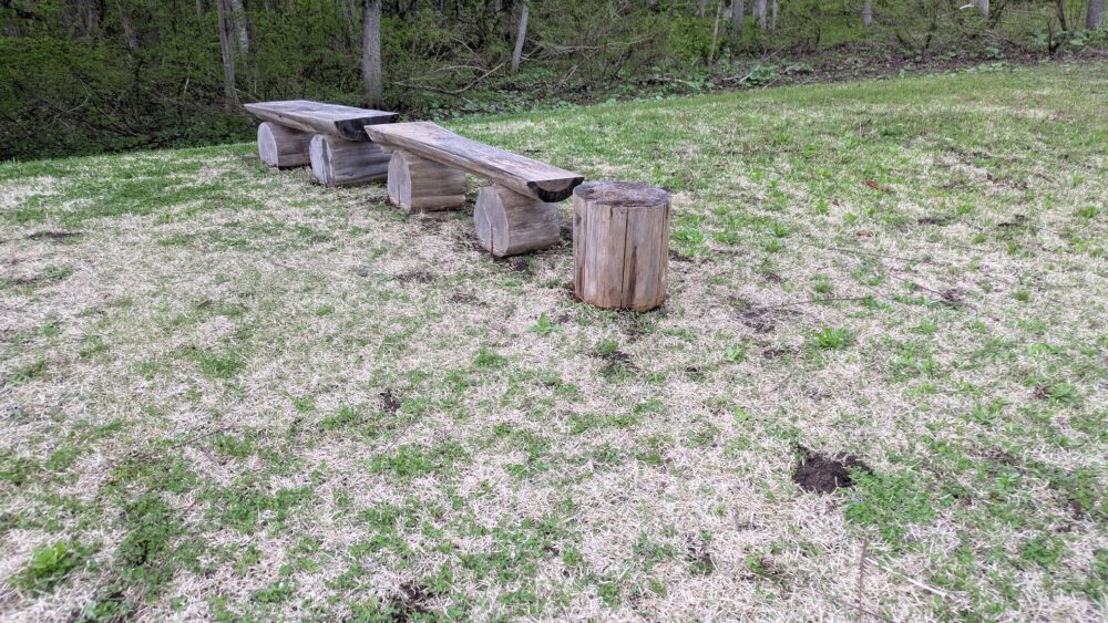 小谷野遺跡の休憩スポット