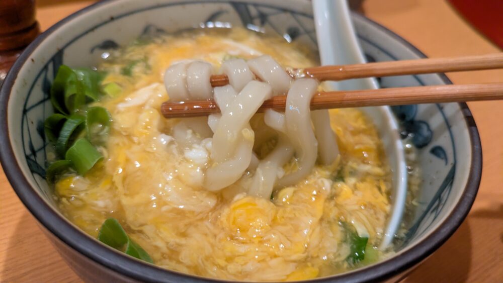 和菜結のかき玉京風うどん