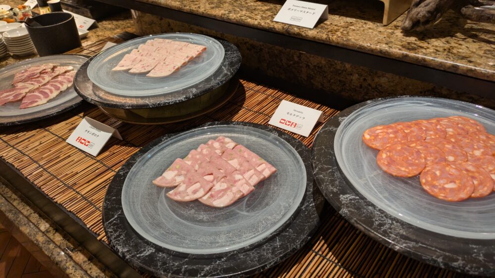 ニューオータニSATSUKIの最強の朝食のハム