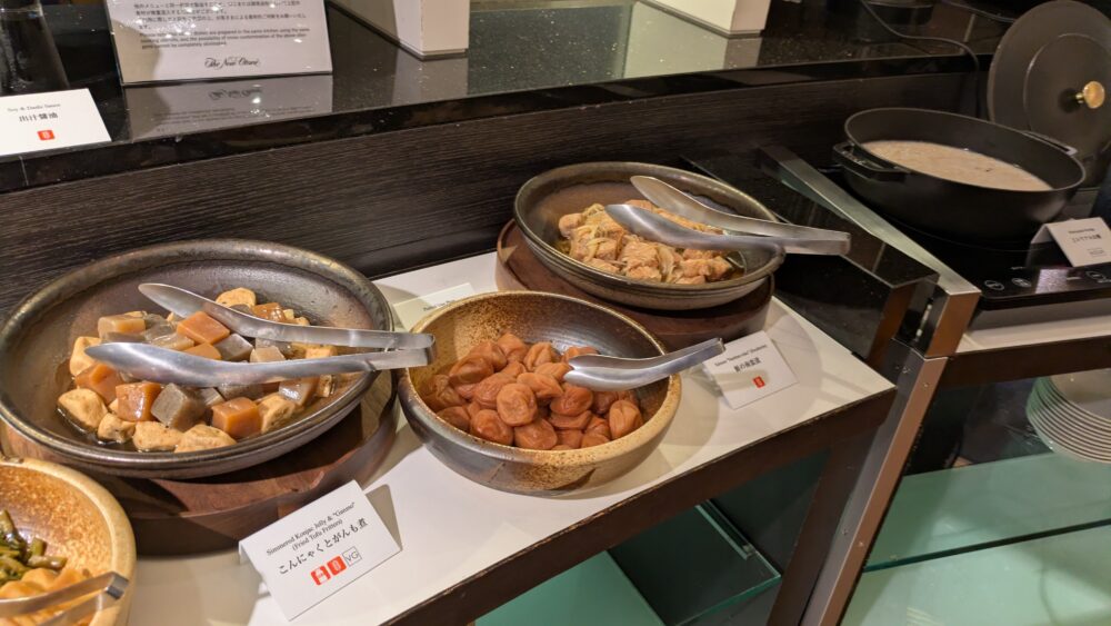 ニューオータニSATSUKIの最強の朝食の梅干し