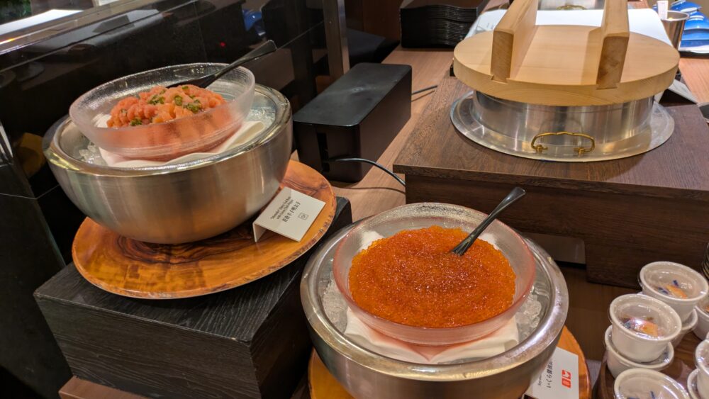 ニューオータニSATSUKIの最強の朝食のいくら