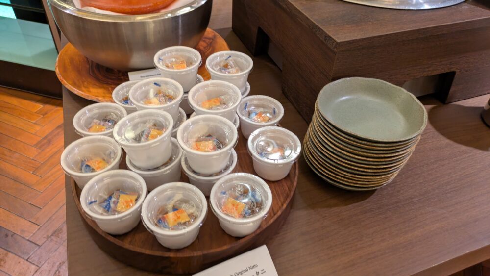 ニューオータニSATSUKIの最強の朝食の自家製納豆