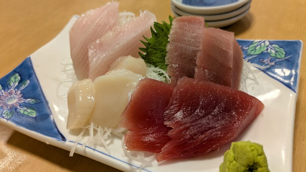 高砂ときわの刺身盛り合わせ