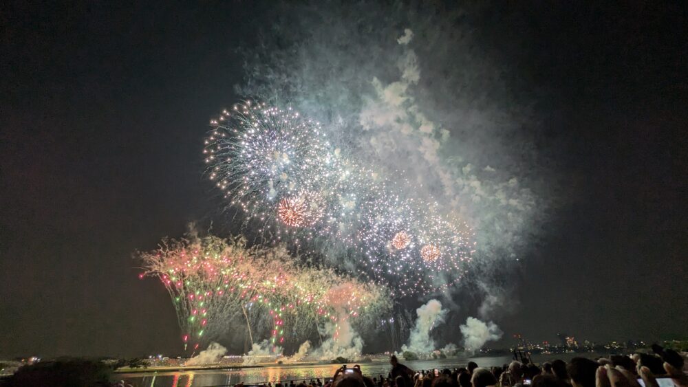 市川市民納涼花火大会の瞬間のアルバム