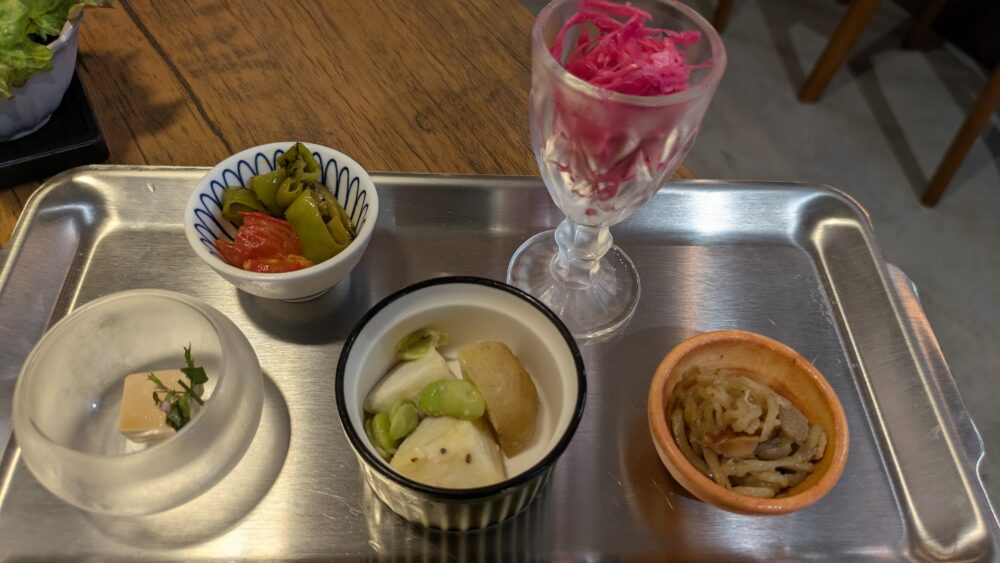 糀屋の日替わり5種の発酵プレート