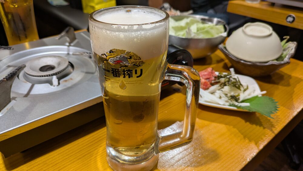 やきとり三吉神田北口店のビール