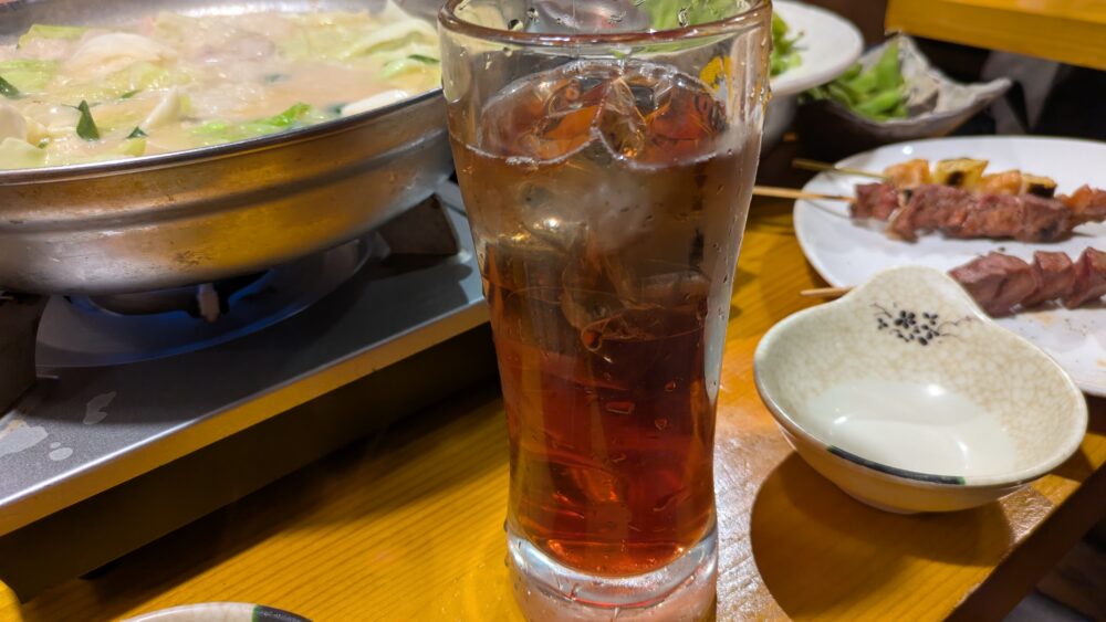 やきとり三吉神田北口店のカシスソーダ