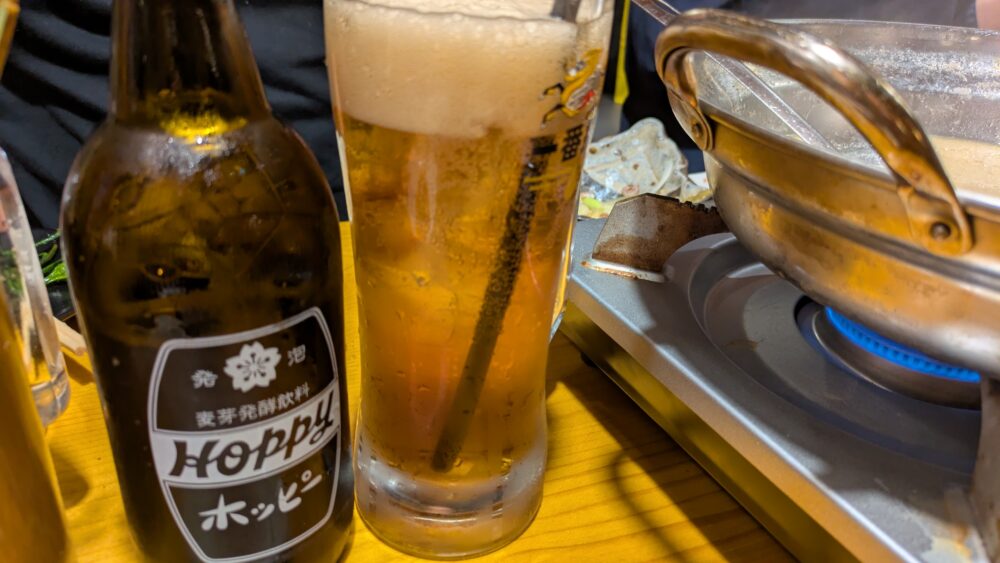 やきとり三吉神田北口店の黒ホッピー