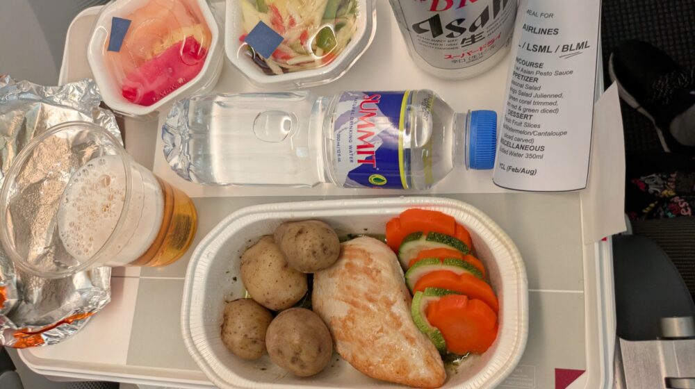 JALの機内食消化の良い食事