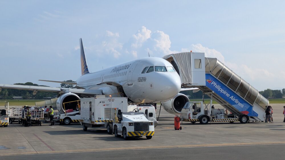 フィリピン航空無事到着