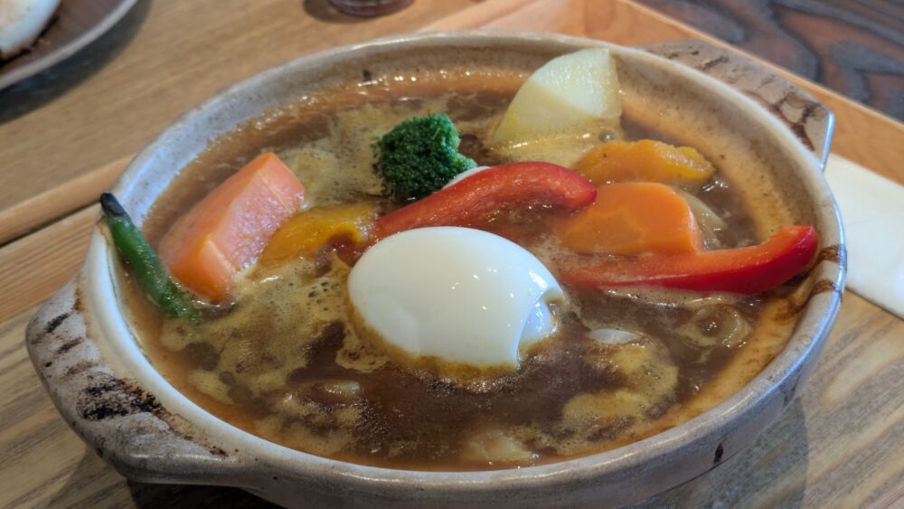 一言堂のなべ焼きカレーうどん