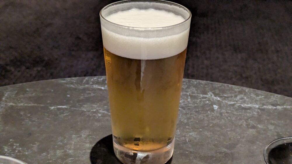 羽田空港センチュリオンラウンジのビール