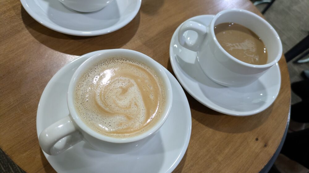 CIPラウンジのコーヒー