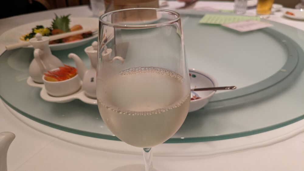 桜華樓の白ワイン