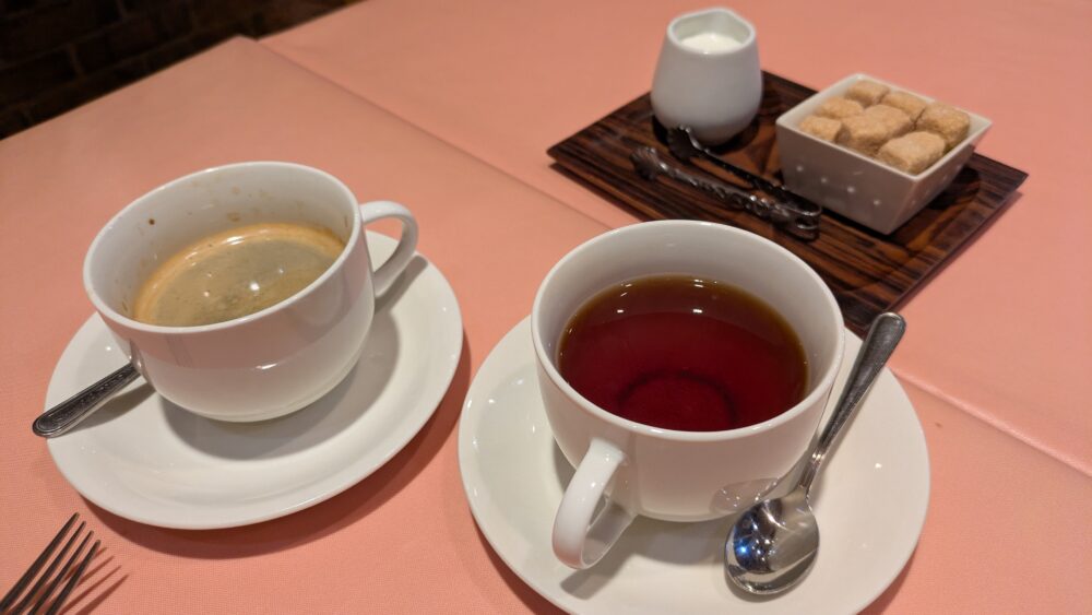 タベルナ ラ・メッセの静岡茶とコーヒー
