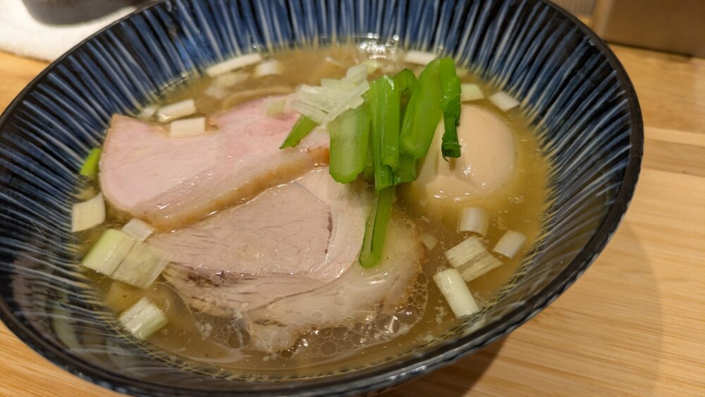 昆布水つけ麺MenZoの味玉塩