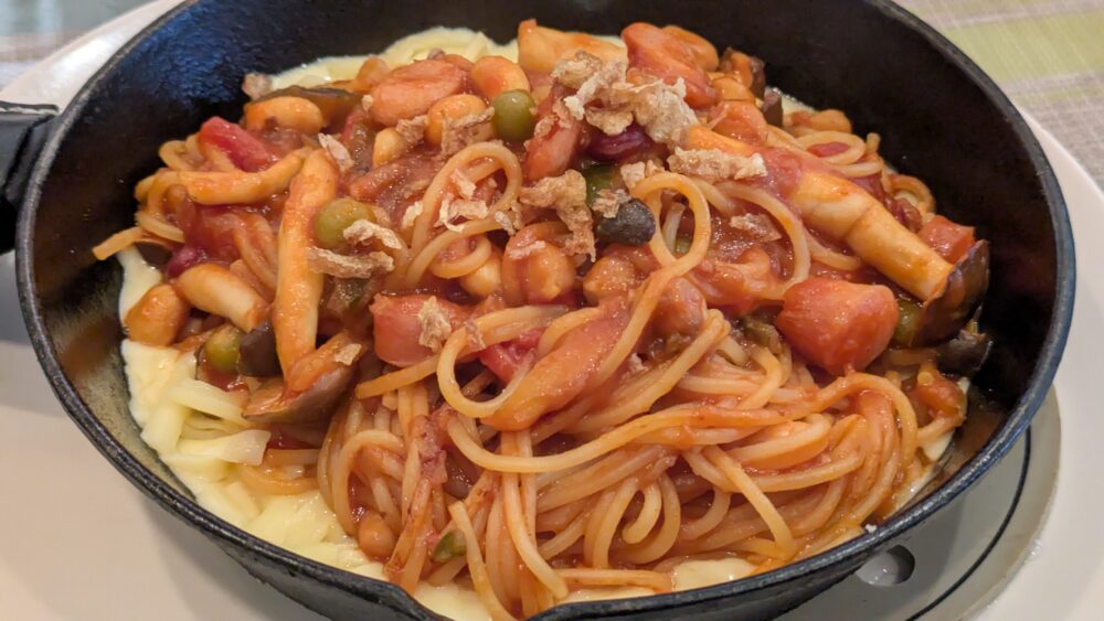 アンダンテの焼きチーズのナポリタン